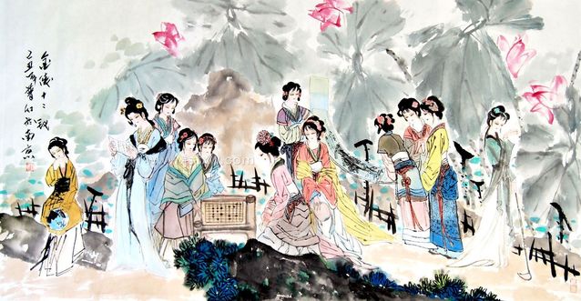 【视觉欣赏】水墨红楼,金陵十二钗