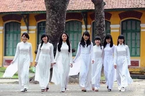 浏览原图    【越南:白衣飘飘的年代】   越南的校服就很有民族特色