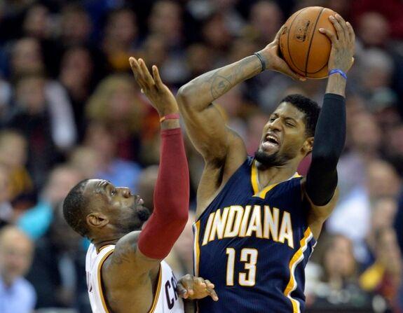 NBA骑士VS步行者全场录像 集锦:詹姆斯归来砍