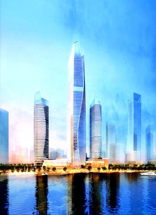  转载>青岛最高楼"海天中心"开建 最高300多米总建面46.2万方