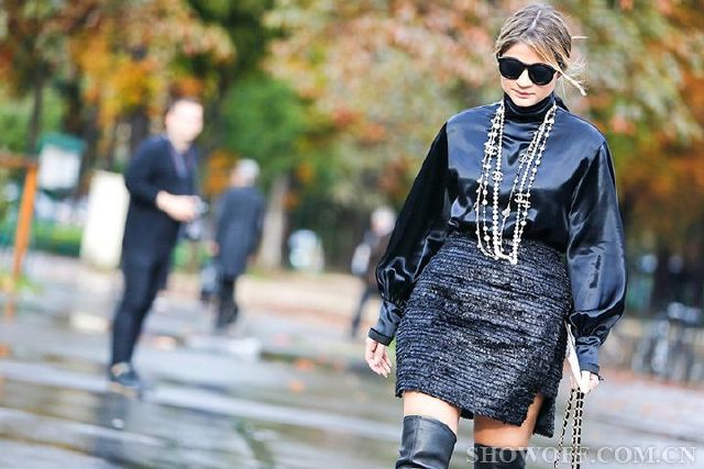 全黑浪潮时尚街拍特辑 经典永远流行-SHOWO