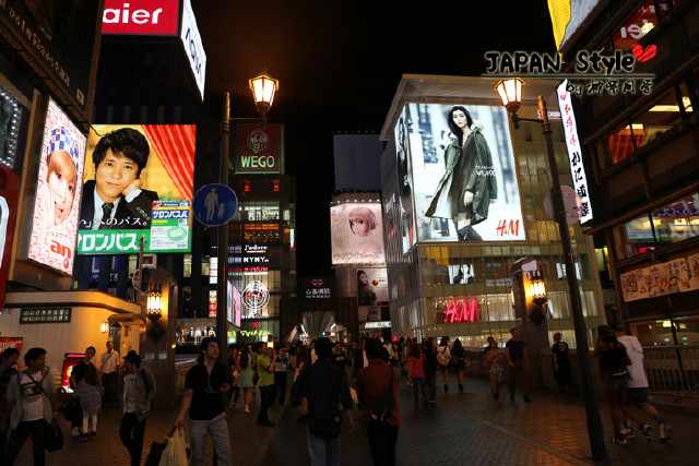 大阪逛街首选:道顿崛和心斋桥商圈