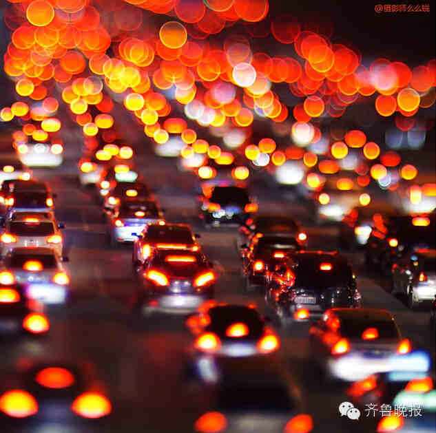 济南经十路晚高峰,堵也有美丽
