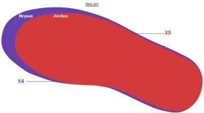 乔丹科比身体数据对比图-DUNKHOME