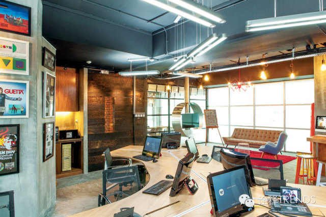 音符创意坊:华纳唱片新加坡公司办公空间设计