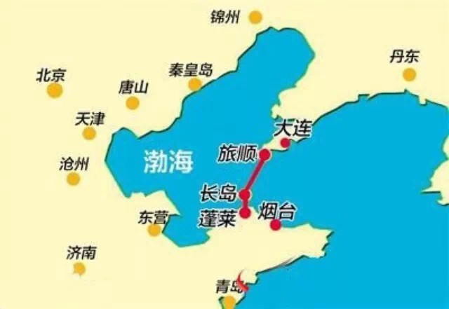Image result for 大連 威海 地圖