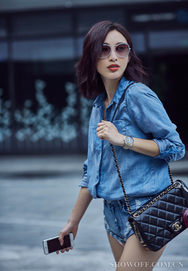 张俪时尚街拍大片 <em>LOB发型</em>清爽自然_新浪悦读