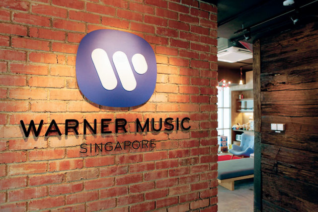 音符创意坊:华纳唱片新加坡公司办公空间设计