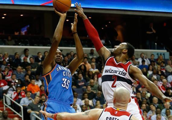 A雷霆VS奇才125-101全场比赛录像:杜兰特伤退