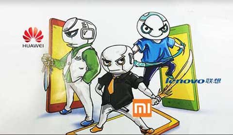 第三季全球五大智能手机,华为、小米、联想占