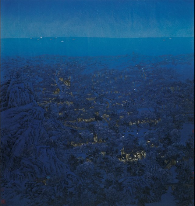 画家朱红晖山水画赏析