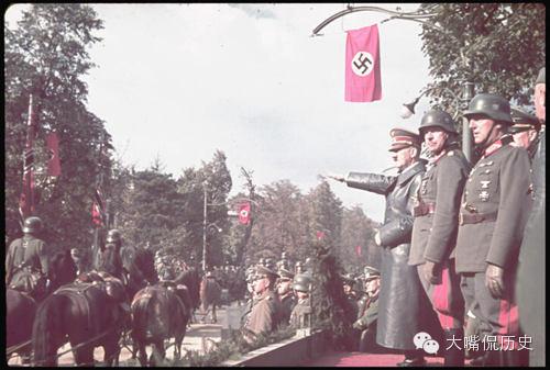 1939年德国闪击波兰 希特勒亲临检阅