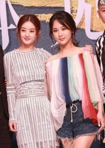 赵丽颖杨紫同框太美 碧瑶神奇的事业线超吸睛