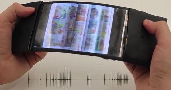 造型惊呆众人 全球首款柔性屏幕手机亮相