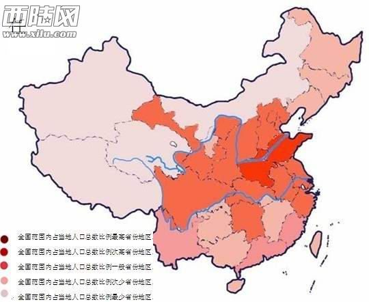 中国人口分布_中国人口的地域分布