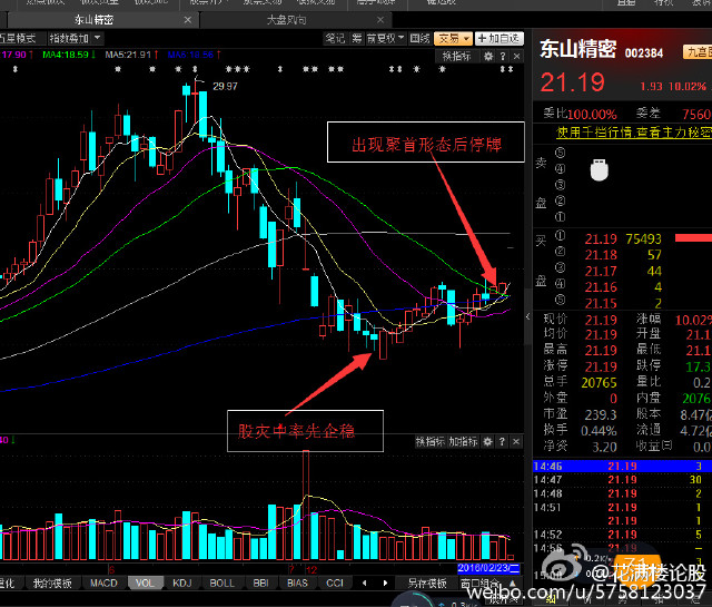小楼技术:个股解析(为什么推出的股票停牌)