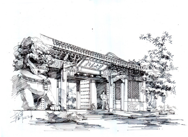 简笔画 手绘 素描 线稿 640_467