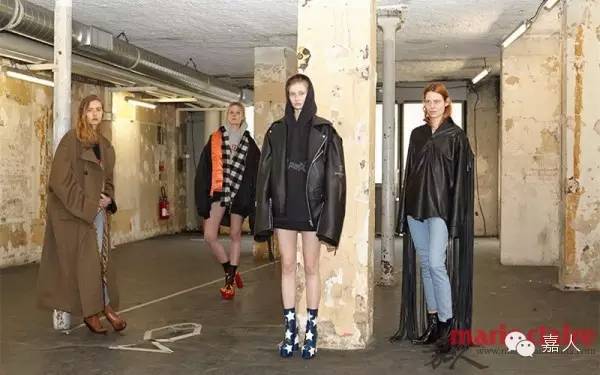 这季时装周街拍火了一个古怪潮牌 遮肉显腿长