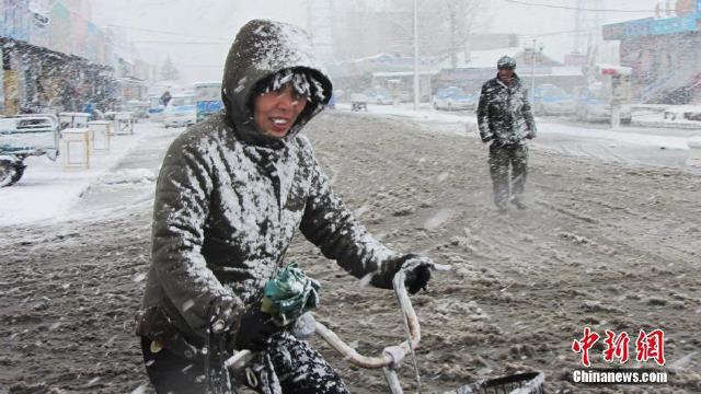 内蒙古大兴安岭大雪纷飞