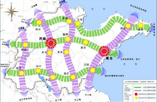 山东交通网中长期规划出炉 2030年建成"三横四纵"