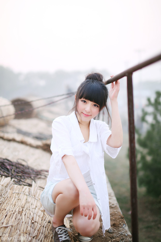 童可可夏日写真白衣小清新