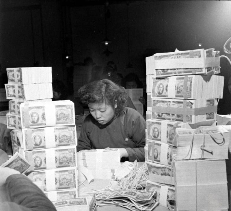 组图:1947年上海通货膨胀奇景