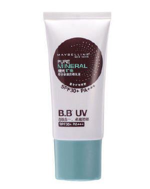 人手一支美宝莲精纯矿物防晒乳液spf30  pa