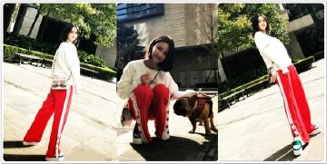 Miss晒自拍暴露身高 这鞋底最少有7厘米！