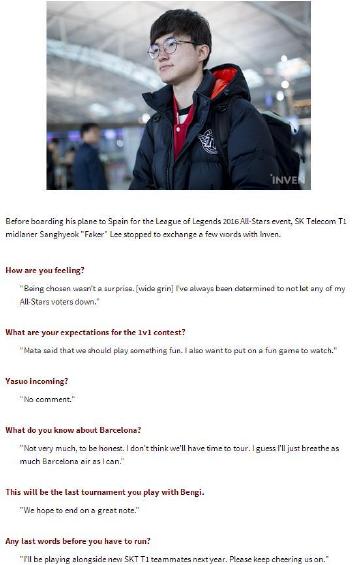 Faker说Mata让他玩得有趣点！M神期待与Uzi一战