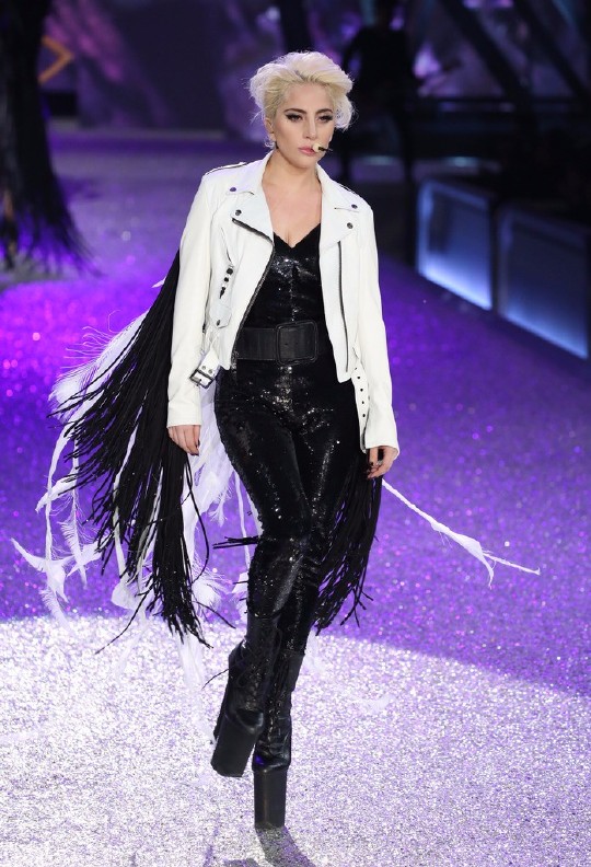 维多利亚的秘密内衣大秀:黑与白在超模身上是那么地美