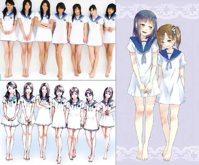 二三次元对比图