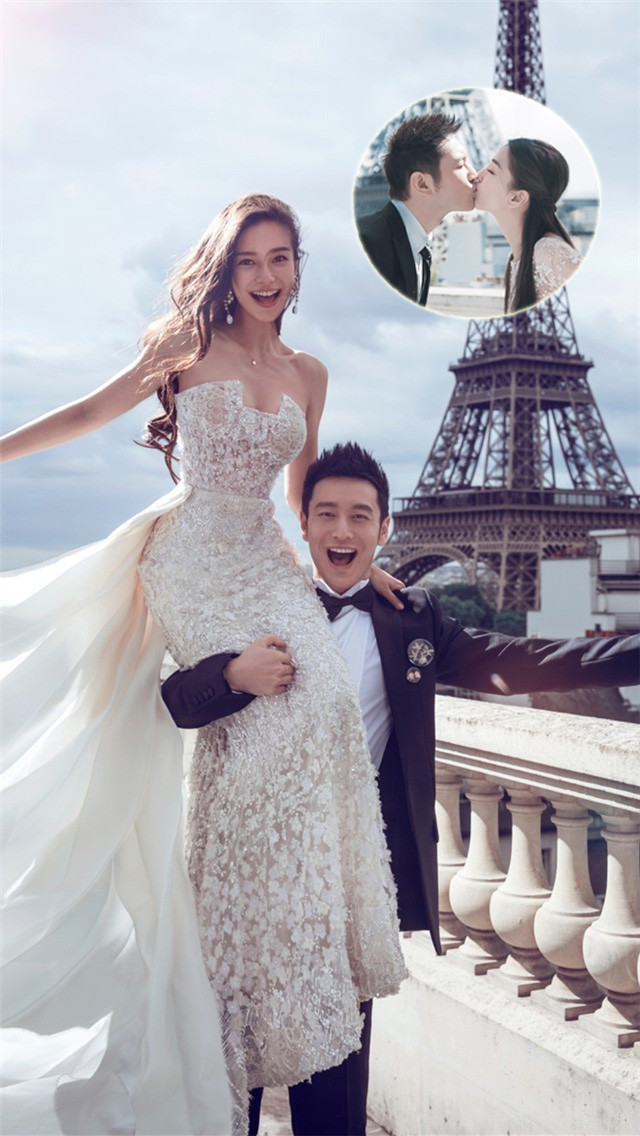 2015年10月8日,黄晓明和angelababy举办梦幻奢华的世纪婚礼,请了半个