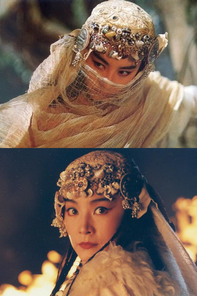 1993年,林青霞与张国荣合作,主演电影《白发魔女传》