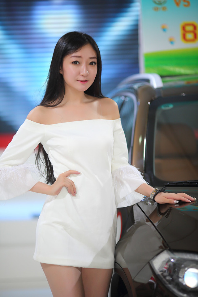 8月3日,第18届哈尔滨国际车展开幕,现场美女云集,性感车模争艳.