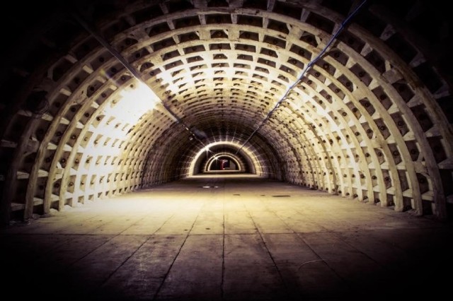 英国地下防空洞变身"农场" 农作物靠led照明