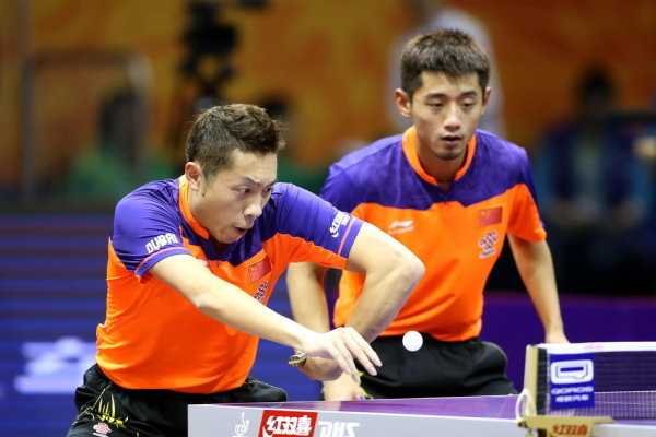 张继科许昕双打晋级