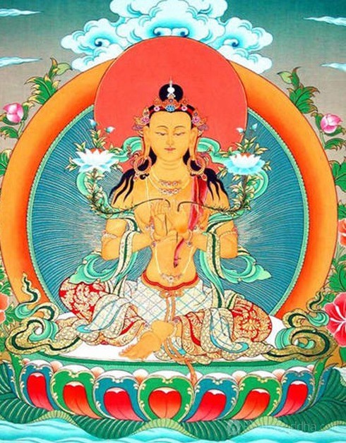 因弥勒的梵文意为"慈爱",所以常被称为慈氏,其名字为无能胜.